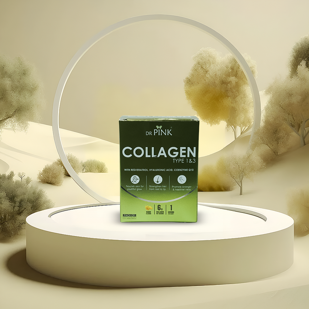 Dr. Pink Collagen Powder (Type 1 & Type 3) – Skin, Hair, Joint & Bone Support