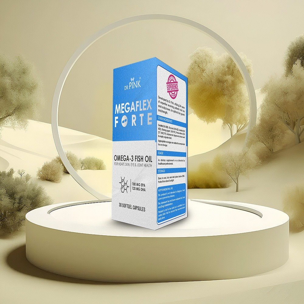 Dr Pink Megaflex Forte - Omega - 3Fish oil Capsules