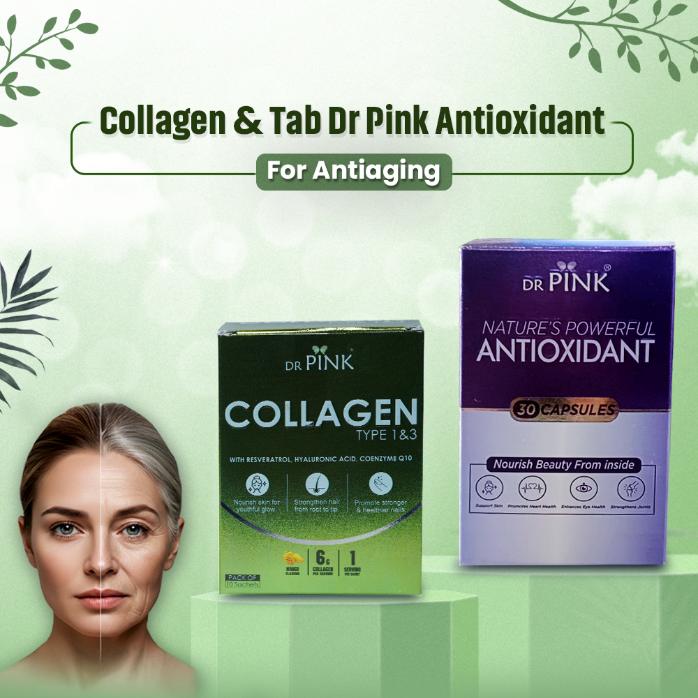 Dr Pink combo of Collagen and Antioxident (Monthly Pack)