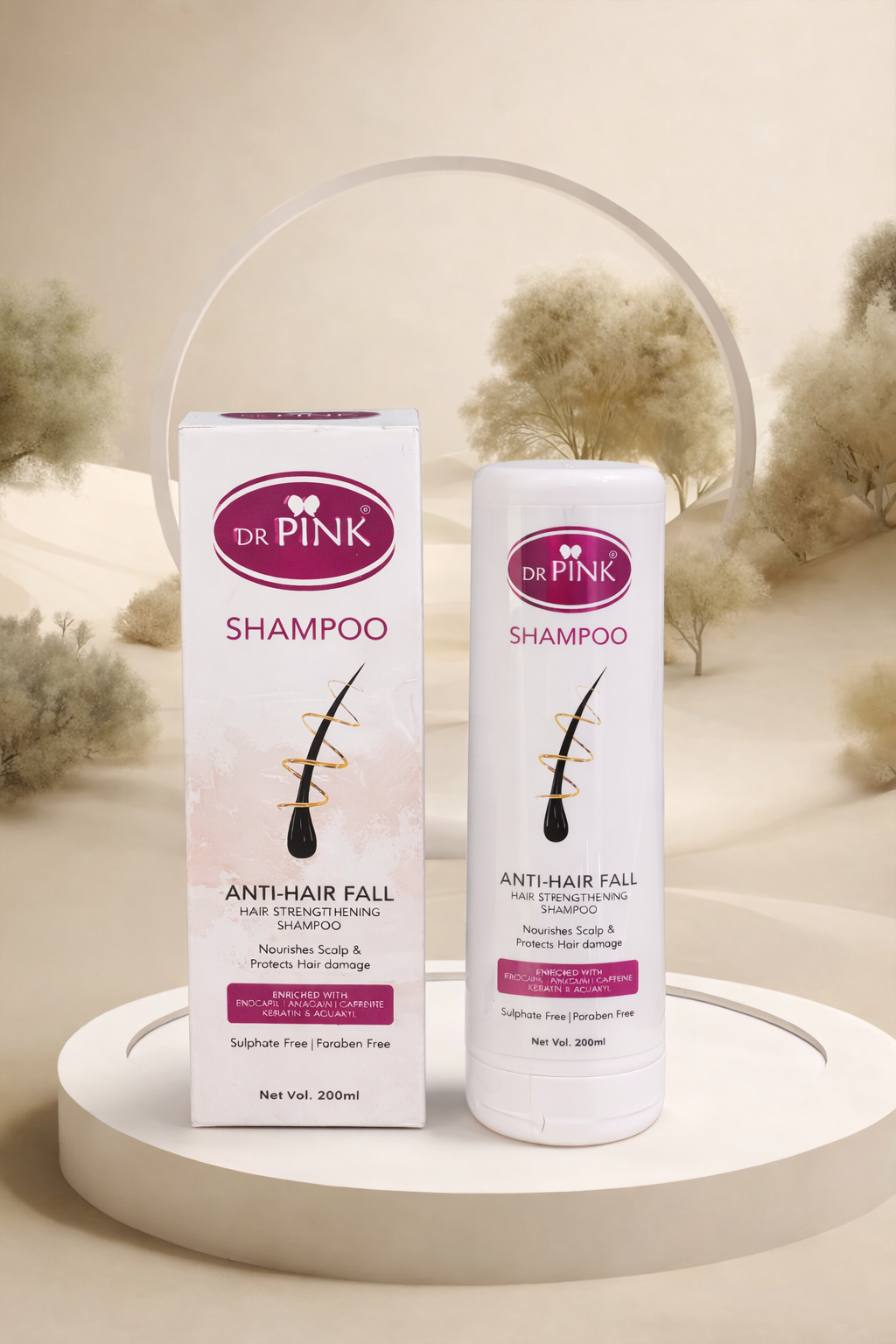 Dr Pink Anti Hair Fall Hair Strengthening Shampoo
